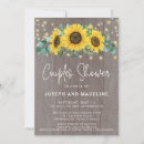 Search for sunflower couples shower invitations Watercolor