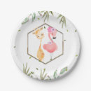 Search for flamingo paper plates Whimsical