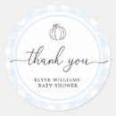 Recherche de citrouille bleu autocollants Baby shower