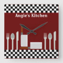 Recherche de kitchen clocks Checkerboard