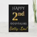 Recherche de 2ème anniversaire mariage cartes invitations Simple