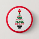 Search for peace christmas buttons Simple