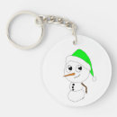 Search for cute snowman round keychains Xmas