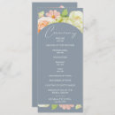 Search for hydrangea wedding programs Order of service