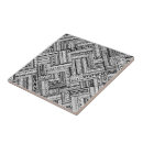 Recherche de motif ethnique carreaux Noir