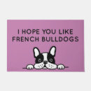 Search for french bulldog doormats Animals