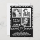 Search for zebra graduation invitations Modern