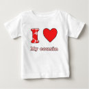 Recherche de cousins bébé tshirts Rouge