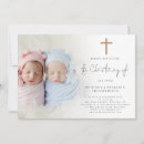 Recherche de twins christening invitations Croix