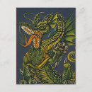 Recherche de année du dragon cartes postales Blanc