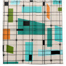 Search for orange and teal shower curtains Geometric pattern