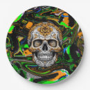 Search for sugar skull plates Black