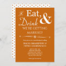 Search for blue orange white wedding invitations Retro