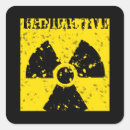 Recherche de radioactive symbol stickers Avertissement