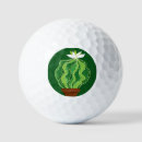 Search for cactus golf balls Illustration