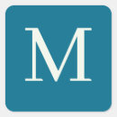 Search for blue and white monogram stickers Stylish
