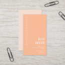 Search for peach business cards Professional