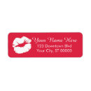Search for pink lips return address labels Distributor