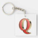 Search for letter q keychains Gold