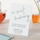Search for memory wedding tabletop signs Minimalist