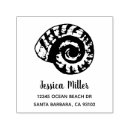 Search for sea shell rubber stamps Typography