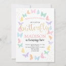 Search for rainbow butterfly invitations Gold