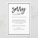 Search for sorry invitations Cancellation