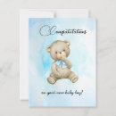 Search for new baby boy cards Teddy bear