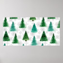 Recherche de hiver de flocons neige posters Vert