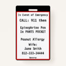 Recherche de allergie badges pvc Allergie aux arachides