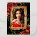 Recherche de papillon rouge invitations Quinceanera