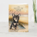Search for chihuahua mothers day cards Dog lover