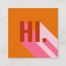 Search for bright color business cards Pink