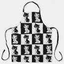 Search for cat silhouette aprons Pattern