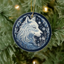 Recherche de ornement de loup ornements D'arbre