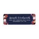 Search for navy blue wedding return address labels Marsala