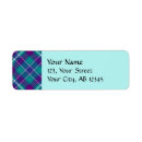 Search for scottish plaid return address labels Modern