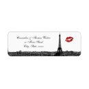 Recherche de paris france return address labels Rouge