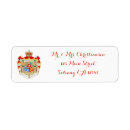 Search for coat of arms return address labels Vintage