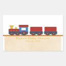 Search for train baby shower stickers Blue