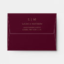 Search for burgundy wedding envelopes Classic
