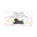Search for cartoon dog return address labels Kawaii