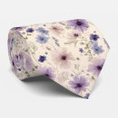 Recherche de fleurs violettes cravates Groomsman
