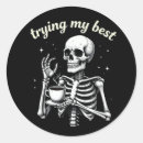 Search for last minute stickers Trick or treat