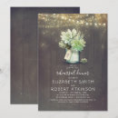 Search for mason jar rehearsal dinner invitations Rustic