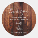 Search for rustic barn wedding stickers Thank you