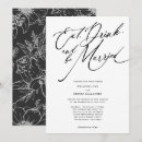 Search for eat drink and be married invitations Black and white