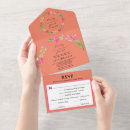 Search for coral rsvp wedding invitations Greenery
