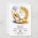 Search for for women 40th birthday invitations Glitter