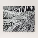 Recherche de linéaire puzzles Noir et blanc